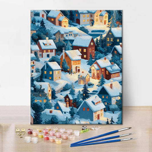 Éclat d'hiver - Peinture par numéros