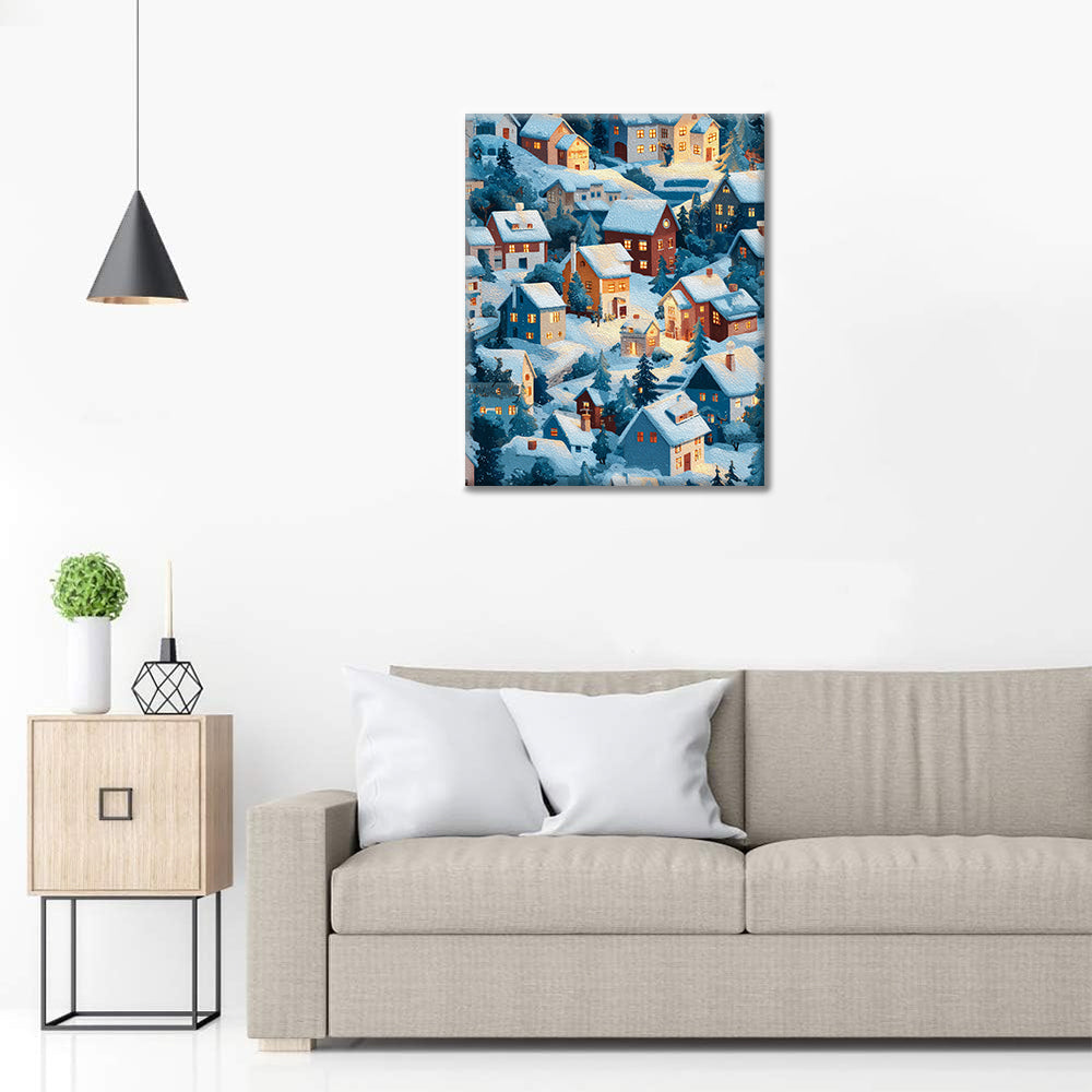 Éclat d'hiver - Peinture par numéros