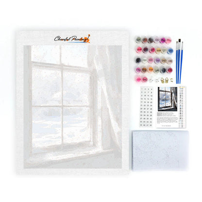 Fenêtre d'hiver - Peinture par numéros