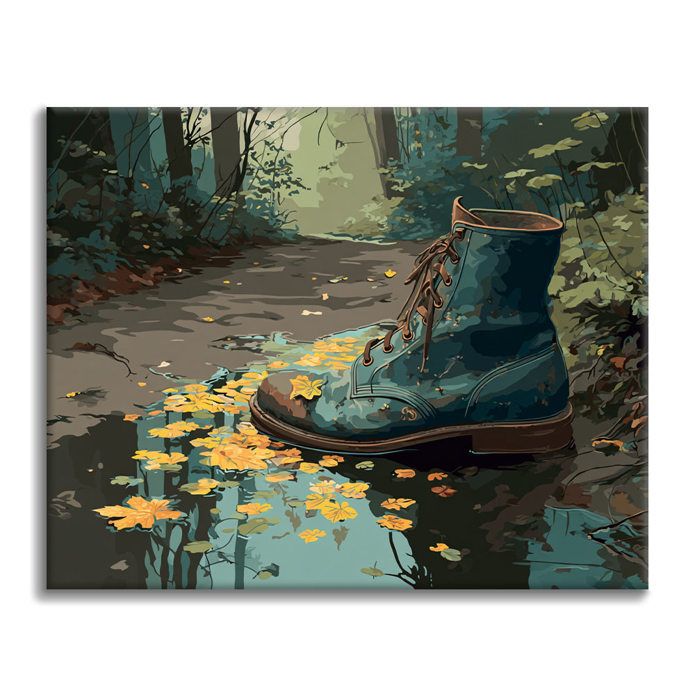 Bottes usées - Peinture par numéros
