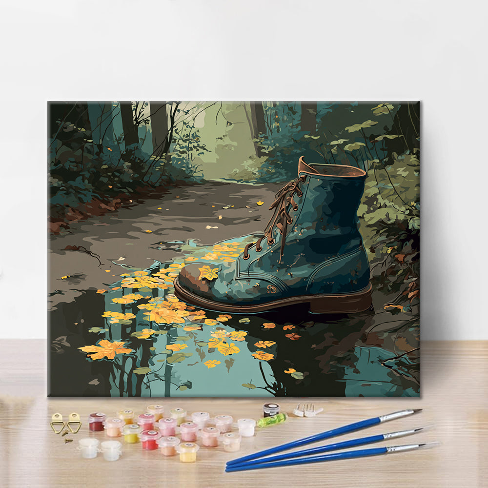 Bottes usées - Peinture par numéros