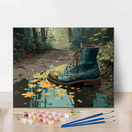 Bottes usées - Peinture par numéros