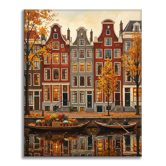 Vues d'Amsterdam - Peinture par numéros