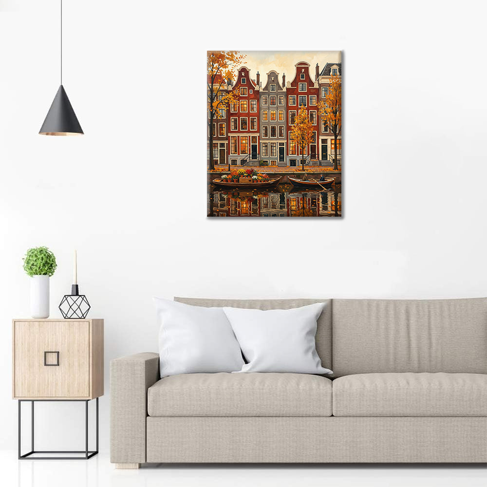 Vues d'Amsterdam - Peinture par numéros