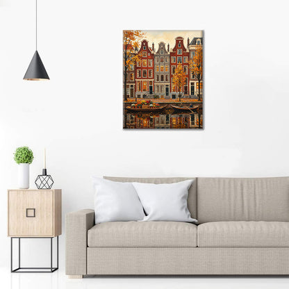 Vues d'Amsterdam - Peinture par numéros