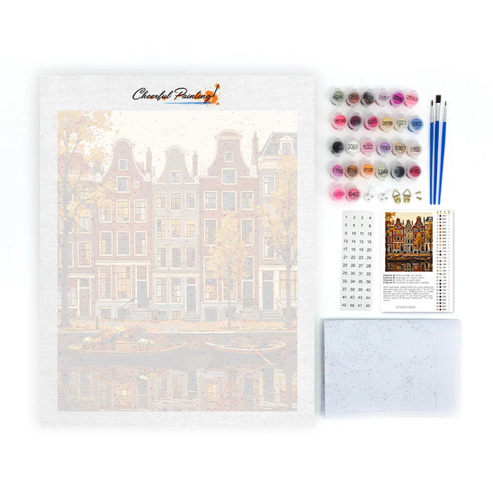 Vues d'Amsterdam - Peinture par numéros