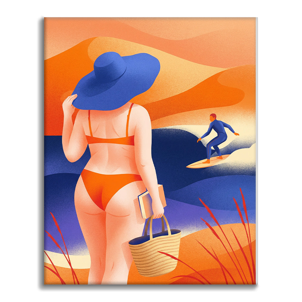 Journée de détente à la plage - Peinture par numéros