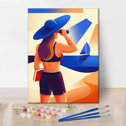 Surveillance de plage - Peinture par numéros