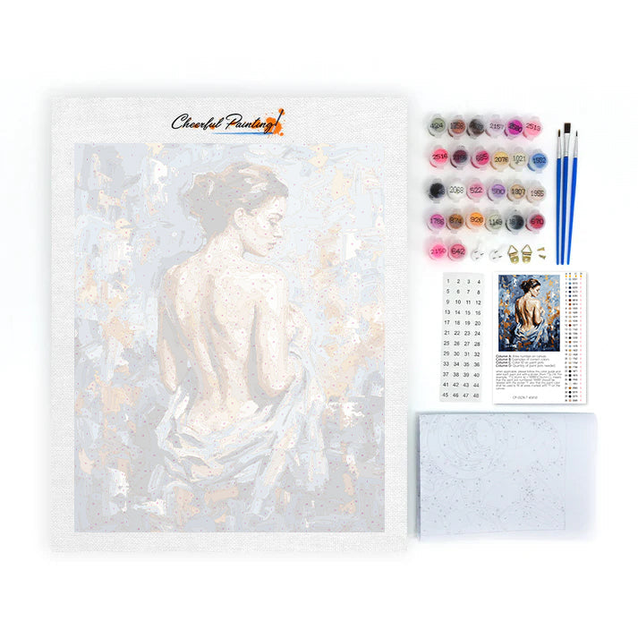 Silhouette bleue - Peinture par numéros