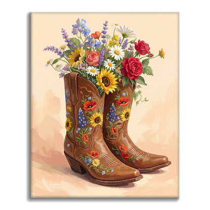 Bouquet de bottes - Peinture par numéros