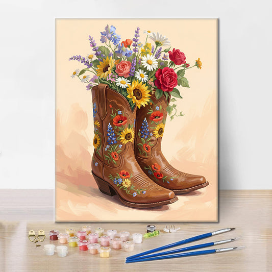 Bouquet de bottes - Peinture par numéros