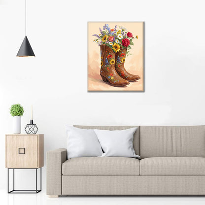 Bouquet de bottes - Peinture par numéros