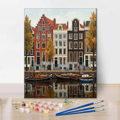 La Cité des Canaux - Peinture par numéros