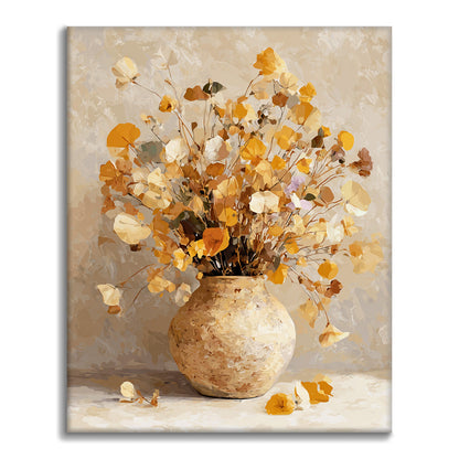 Fleurs séchées - Peinture par numéros