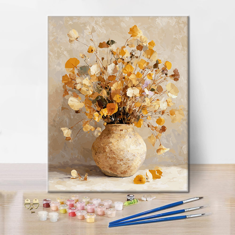 Fleurs séchées - Peinture par numéros