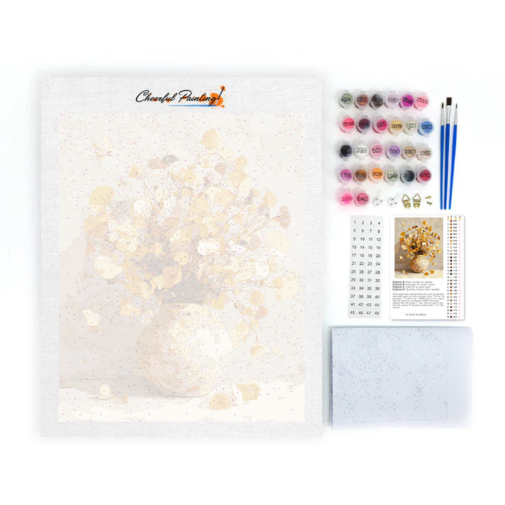 Fleurs séchées - Peinture par numéros
