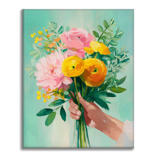 Cadeau floral - Peinture par numéros