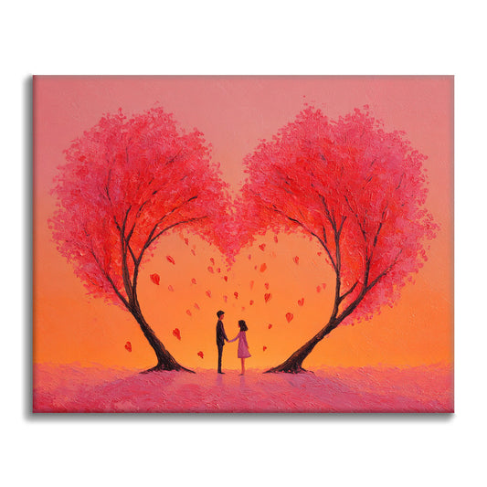 L'Étreinte du Cœur - Peinture par Numéros