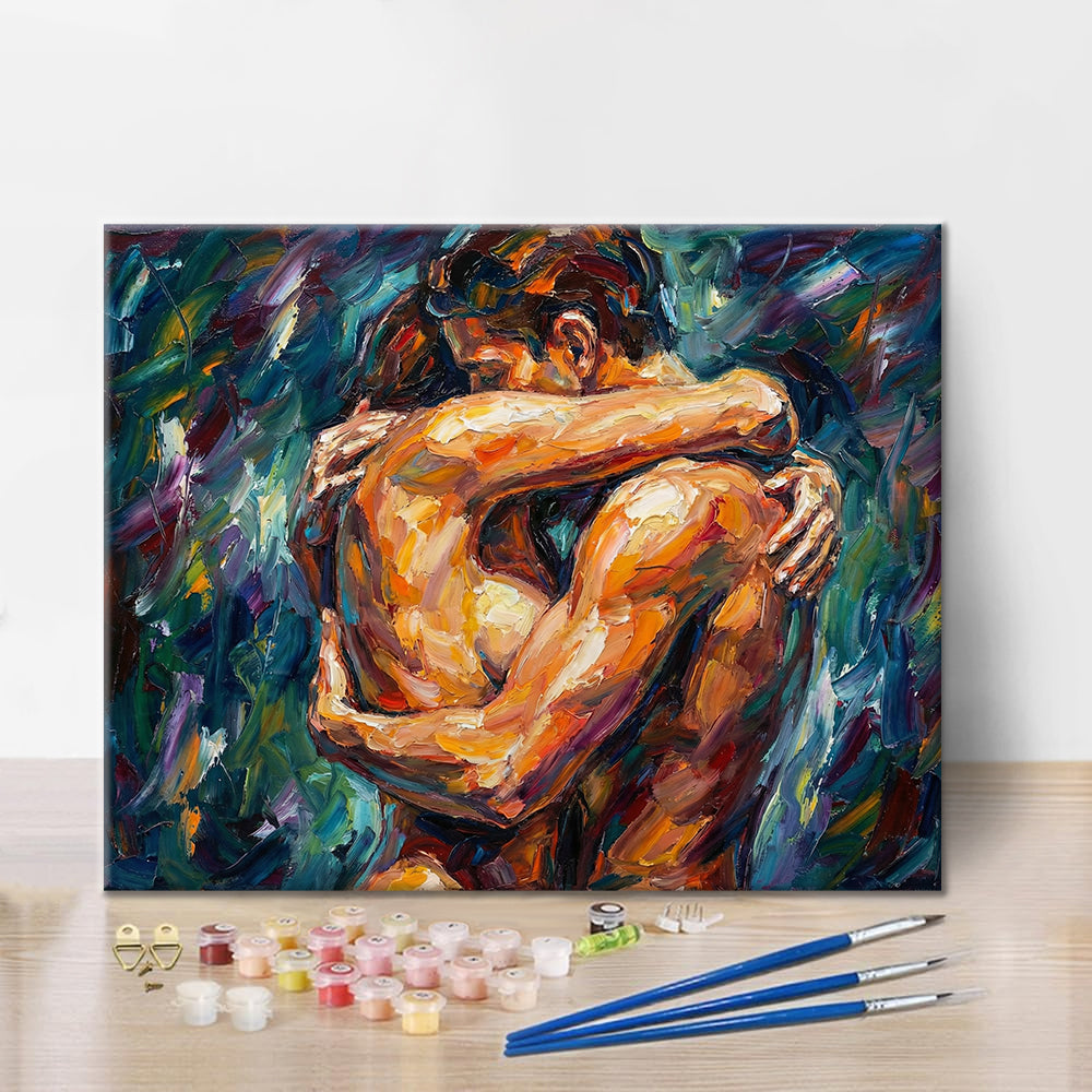 Cœurs entrelacés - Peinture par numéros