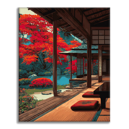 Bois japonais - Peinture par numéros