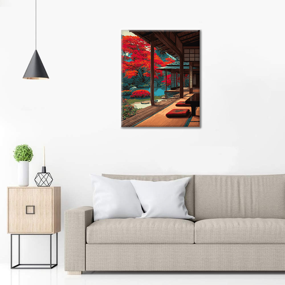 Bois japonais - Peinture par numéros