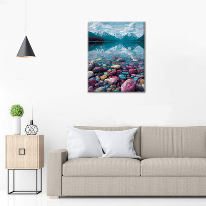 Lac McDonald - Peinture par numéros