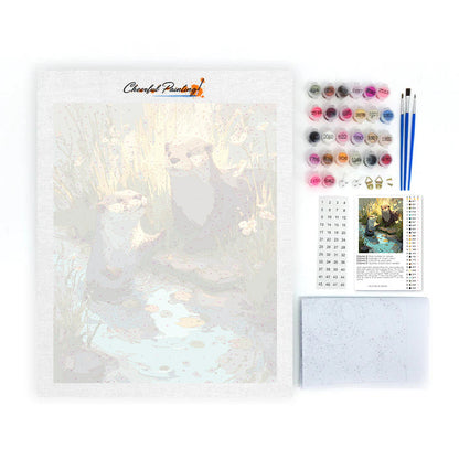 Loutre printanière - Peinture par numéros