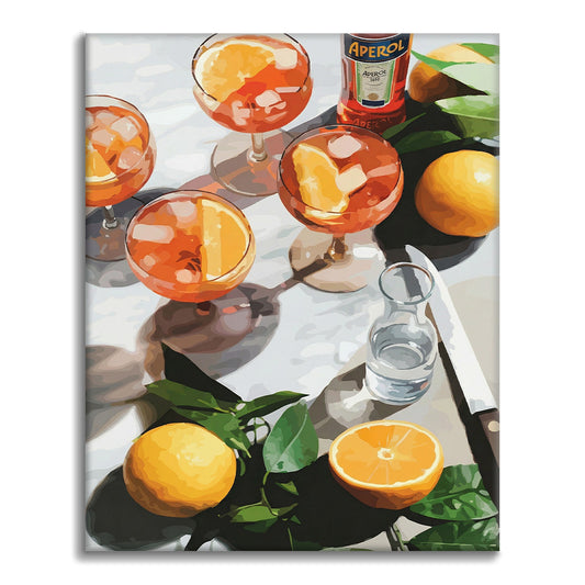 Boissons ensoleillées - Peinture par numéros