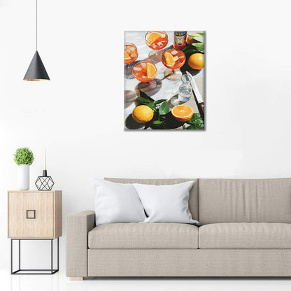 Boissons ensoleillées - Peinture par numéros