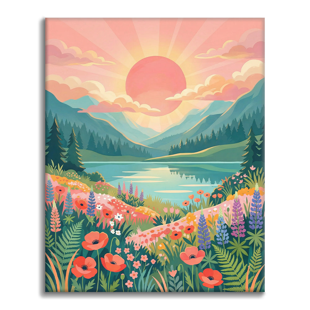 Sunrise Valley - Peinture par numéros