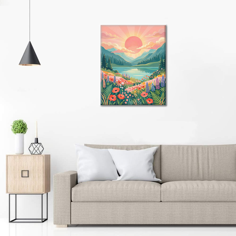 Sunrise Valley - Peinture par numéros