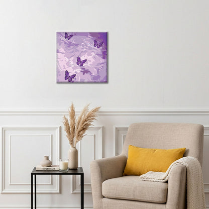 Paysage onirique violet - Mini peinture par numéros