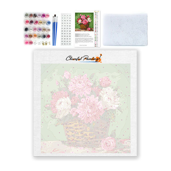 Romance florissante - Mini peinture par numéros