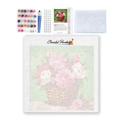 Romance florissante - Mini peinture par numéros