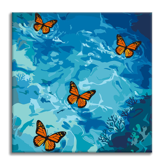 Vol Céruléen - Mini Peinture par Numéros