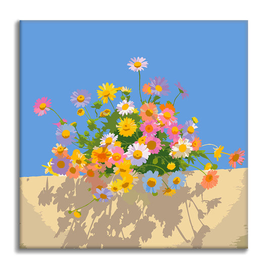 Couleurs en fleurs - Mini peinture par numéros