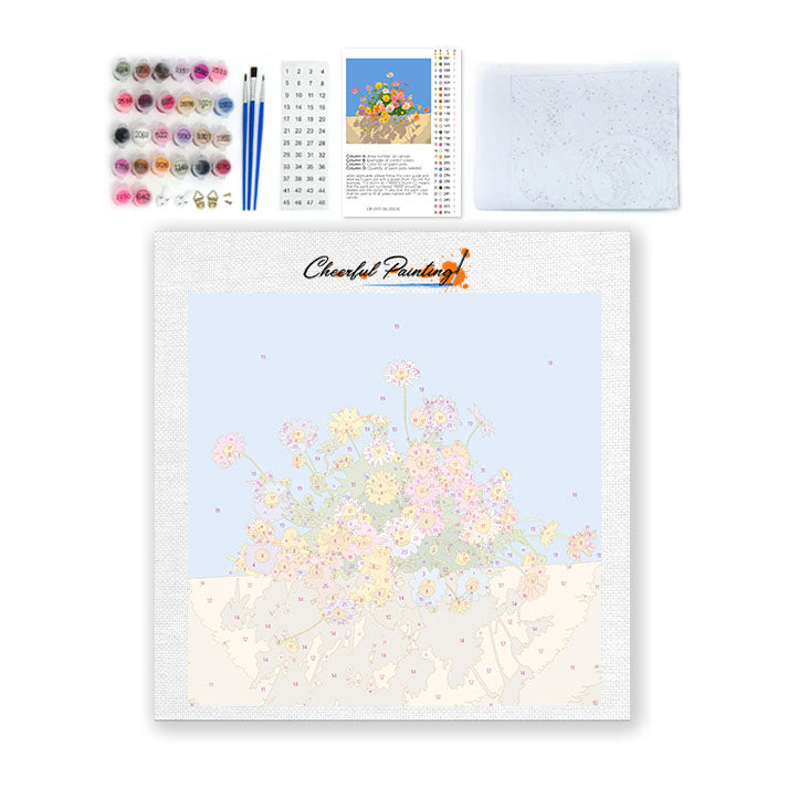 Couleurs en fleurs - Mini peinture par numéros