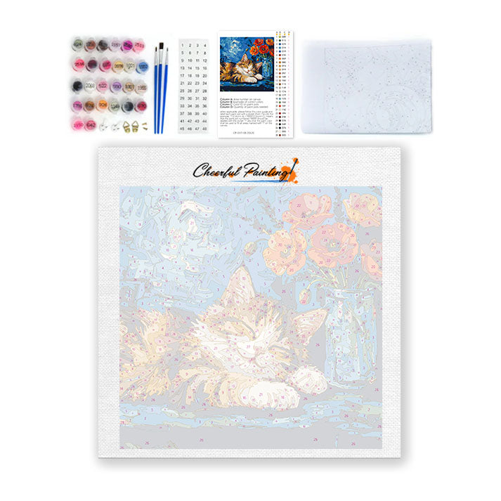 Cozy Calico - Mini peinture par numéros