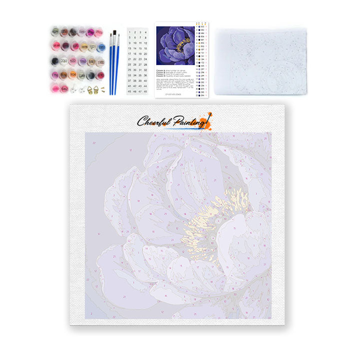 Midnight Bloom - Mini peinture par numéros