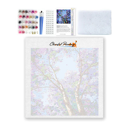 Canopée violette - Mini peinture par numéros