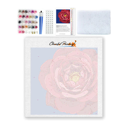 Rouge royal et azur - Mini peinture par numéros