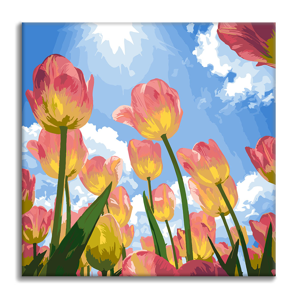 Rêve de tulipes - Mini peinture par numéros