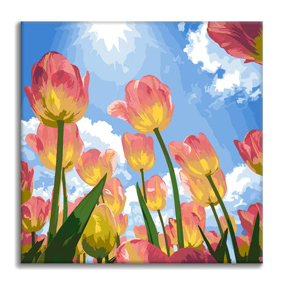 Rêve de tulipes - Mini peinture par numéros