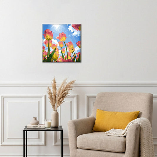 Rêve de tulipes - Mini peinture par numéros