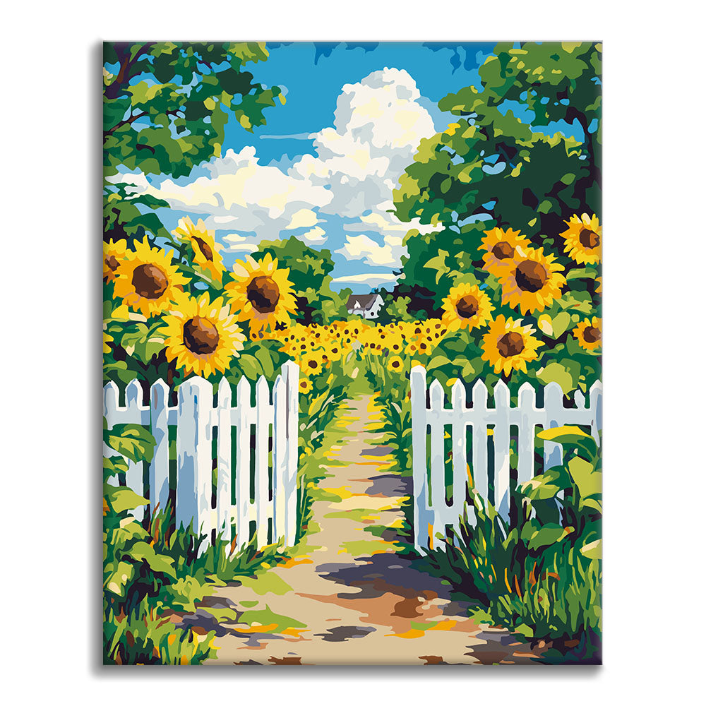Allée de jardin - Peinture par numéros