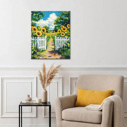 Allée de jardin - Peinture par numéros