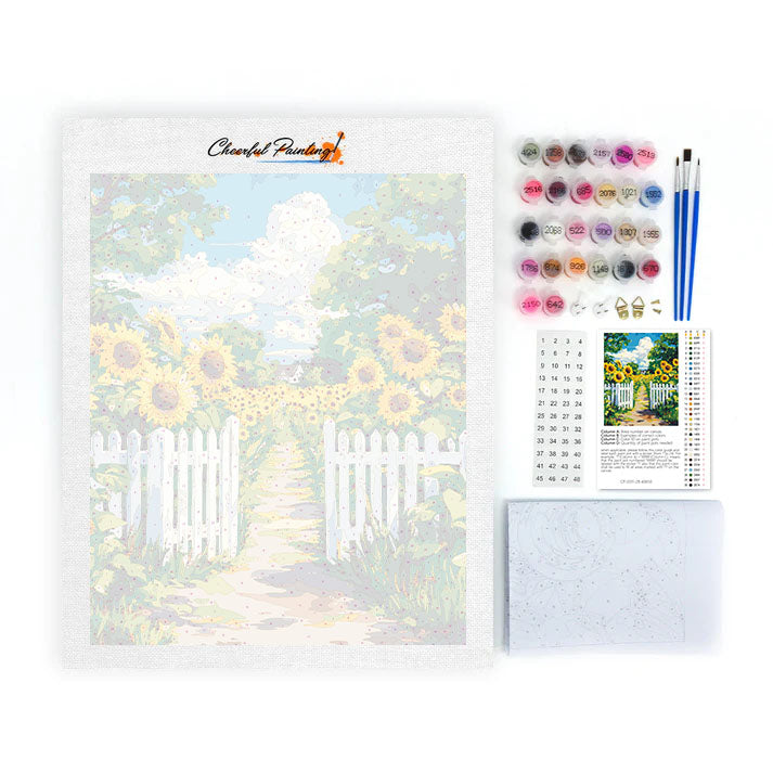 Allée de jardin - Peinture par numéros