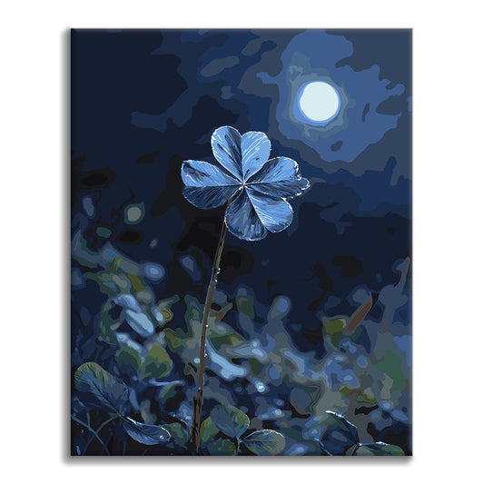 Trèfle au clair de lune - Peinture par numéros