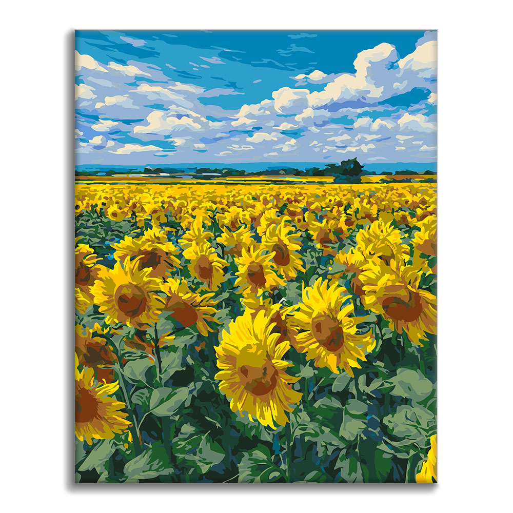 Champ de tournesols - Peinture par numéros