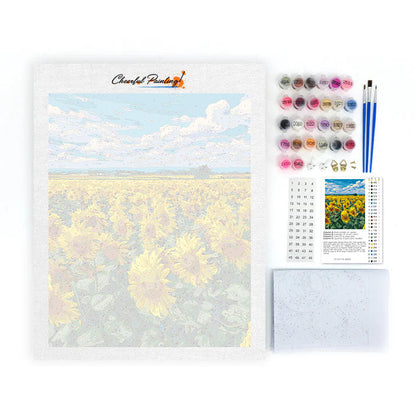 Champ de tournesols - Peinture par numéros